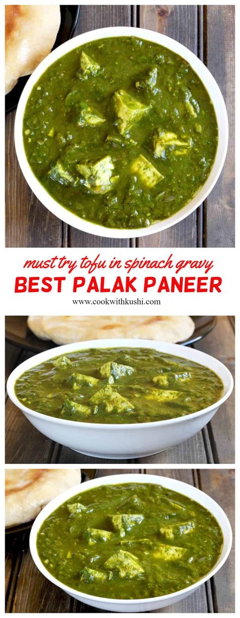 Palak Paneer is a popular Indian delicacy where the paneer or Indian cottage cheese is cooked in the spicy and aromatic spinach gravy. #palak #paneer #aloo #potatoes #sabji #curry #gravy #popularindianrecipes #tofurecipes #howtomakepalakpaneer #popularIndiandishes Palak Paneer Recipe, Curry Seasoning, Saag Paneer, Paneer Cheese, Paneer Recipe, Spinach Curry, Curry Recipes Indian, Vegetarian Side Dishes, Savoury Recipes