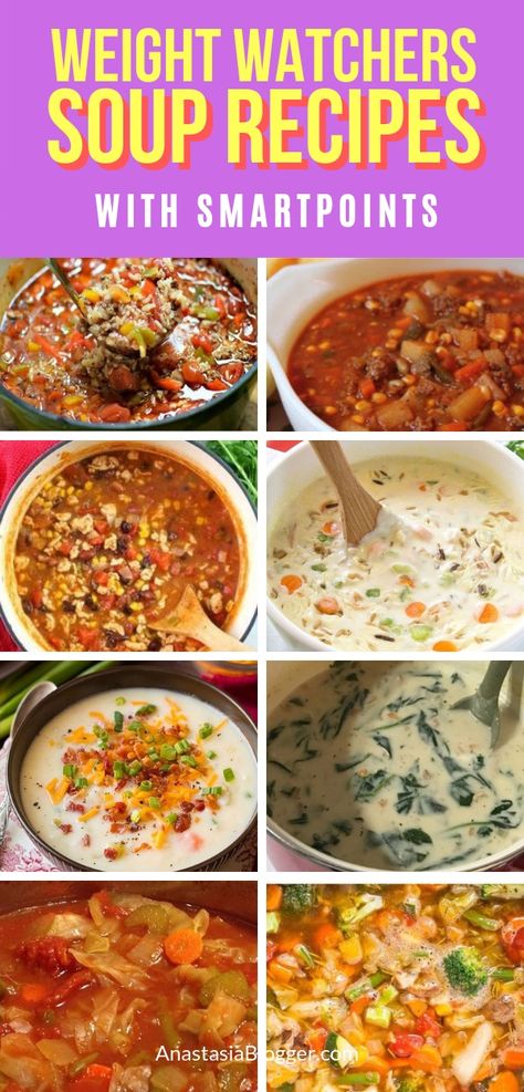 Best Weight Watchers Soup Recipes with Smartpoints - Easy WW Freestyle. Looking for the best Weight Watchers Soup Recipes with Points? I've got an amazing collection of delicious and healthy WW Freestyle soup recipes. #soup  #weight_watchers #weightlossrecipes #recipes #food #lunch #healthyrecipes #healthyfood #healthyeating Smoothies Vegan, Weight Watchers Soup, Weight Watchers Soup Recipes, Ww Freestyle, Weight Watchers Diet, Smart Points, Ww Recipes, Healthy Soup, Weight Watchers Meals