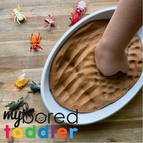 Playdough Bug Dig Bug Playdough, Playdough Invitation, Toddler Fine Motor, Fine Motor Skills Activity, Motor Skills Activity, Edible Playdough, Bug Activities, Fun Activities For Toddlers, Early Childhood Teacher