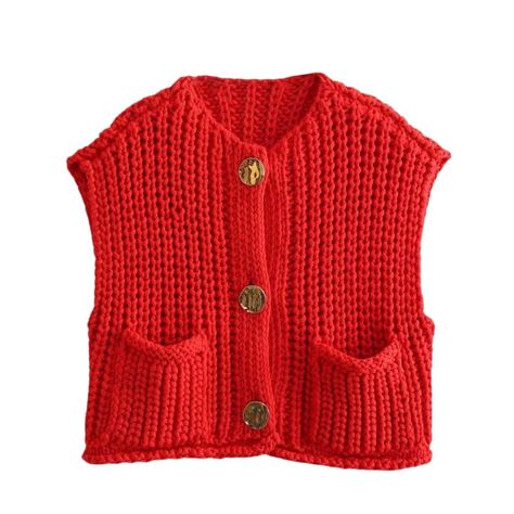 PRICES MAY VARY. Unique Features:Crochet tops for women,sleeveless button front sweater,two side pockets. solid color , crewneck knit vest. cropped open front cardigan, loose fit ,stand out in the crowd with this trendy sweater vests.***sweater vest for women sleeveless cardigan button down vest for women knitted vest women sweater vest tops for women crochet sweaters for women lightweight crochet cardigan for women lightweight knit vest top chunky knit sweaters for women crop top sweaters for w Crop Pullover, Casual Chique, Cardigan Casual, Cropped Pullover, Mini Robes, Loose Fabric, Stil Elegant, Pocket Cardigan, Sleeveless Cardigan