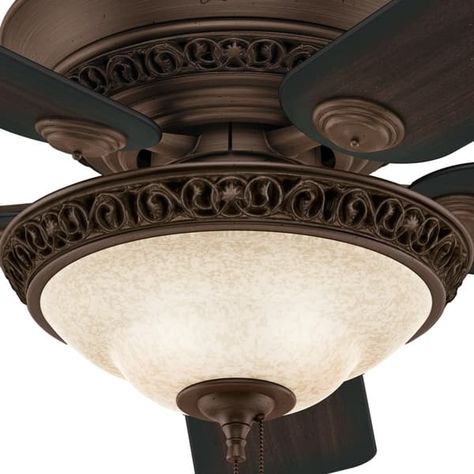 Hunter 52" Italian Countryside Ceiling Fan with LED Light Kit and Pull Chain - Bed Bath & Beyond - 8086174 French Country Ceiling Fan, Antique Ceiling Fans, Windmill Ceiling Fan, Unique Ceiling Fans, Hunter Ceiling Fans, 52 Inch Ceiling Fan, Room Fan, Black Ceiling Fan, Italian Countryside