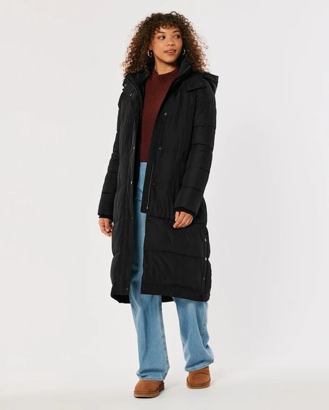 Women's Longline Puffer Parka | Women's Jackets & Coats | HollisterCo.com Puffer Parka, Clothing Outfits, Teen Clothing, Womens Parka, Women's Jackets, Clothing For Women, Long A Line, Outfits For Teens, Canada Goose Jackets