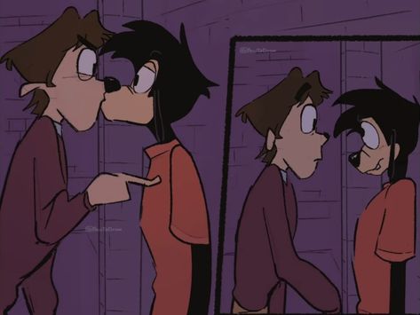 Max Goof, Ladybug Pv, Disney Ships, Lgbt Humor, Cartoon Ships, Gay Comics, Goofy Movie, Cartoon Books, Anime Eye Drawing