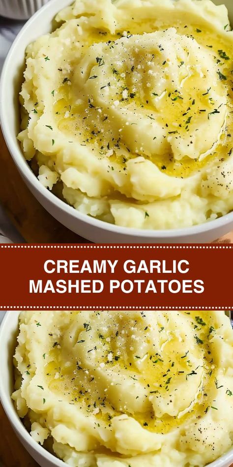 Elevate your side dish game with this Creamy Garlic Mashed Potatoes recipe. Perfect for holiday dinners or everyday meals, these mashed potatoes are m... Epicurious Mashed Potatoes, Garlic Instant Mashed Potatoes, Roasted Garlic Mashed Potatoes Recipe, Italian Mashed Potatoes, Mashed Potatoes Dinner Meals, Fancy Mashed Potatoes, Mash Potato Recipes, Easy Mashed Potatoes Recipe, Best Mashed Potatoes Recipe