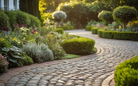 A Guide on How to Lay Cobblestones- Pathways with JG Setts - JG COBBLESTONES Garden Pathway, Garden Path, Garden Paths, First Home, Garden Ideas