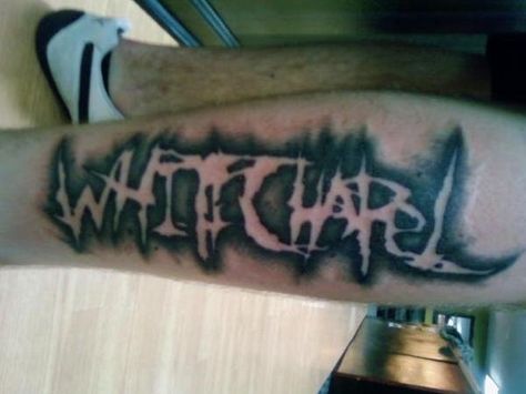 whitechapel tattoo Whitechapel Tattoo, Whitechapel Band, Tattoo Ideas 333, Trending Tattoo, Band Tattoo, One Day I Will, Tattoos And Body Art, Love Tattoos, Don't Judge