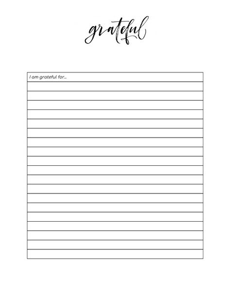 I am grateful I Am Grateful For List, Peer Coaching, Organization Planner, Gratitude List, Youth Ministry, Planner Printables, Digital Planning, List Template, Planner Organization