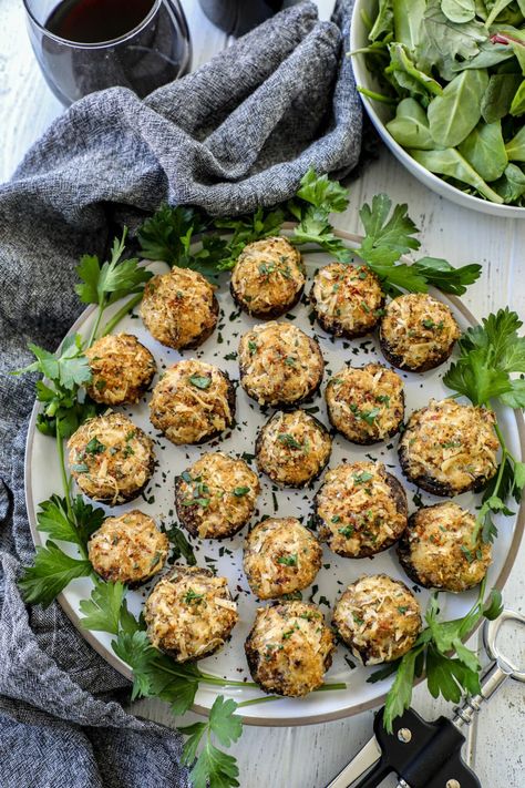 Smoked Stuffed Mushrooms Smoked Stuffed Mushrooms, Stuffed Mushrooms Recipes, Smoked Mushrooms, Stuffed Mushrooms With Cream Cheese, Mushrooms Recipes, Panko Crumbs, Mini Bites, Savory Appetizer, Party Finger Foods