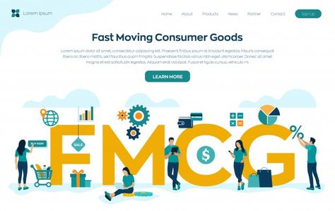 Fast moving consumer goods landing page | Free Vector #Freepik #freevector #business #sale #people #marketing Fast Moving Consumer Goods, Giving Hands, Best Landing Pages, Online Resume, Illustration Story, Corporate Portrait, Team Page, Fist Bump, Company Meals