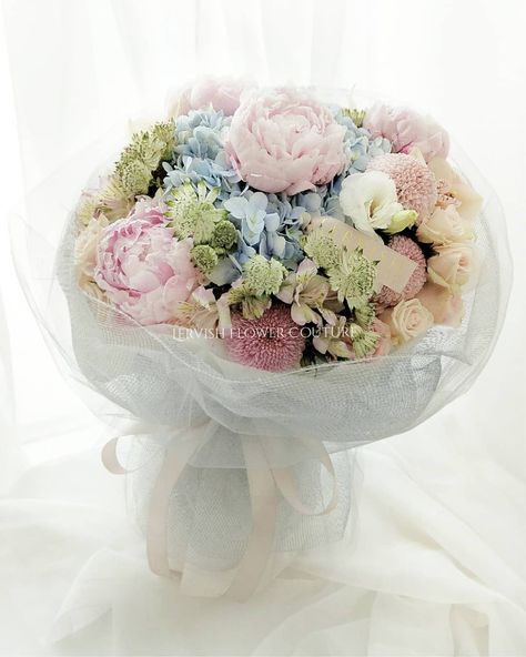 Lervish Exquisite Bouquet Collection Fresh Peonies mix Flower Bouquet with grey series netting wrapping *photo contains lightness and… Peony Mixed Bouquet, Mix Flower Bouquet, Fresh Peonies, Mixed Bouquet, Fresh Flower Bouquets, Fresh Flower, Fresh Flowers, Flowers Bouquet, Peonies