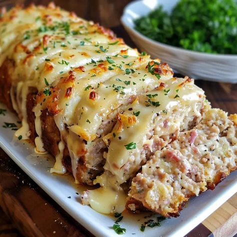 The Ultimate Guide to Chicken Cordon Bleu Meatloaf Extravaganza Terry Barber, Chicken Meatloaf, Delicious Family Meals, Chicken Cordon, Savory Chicken, Chicken Cordon Bleu, Chicken Dinners, Chicken Dishes Recipes, Cordon Bleu