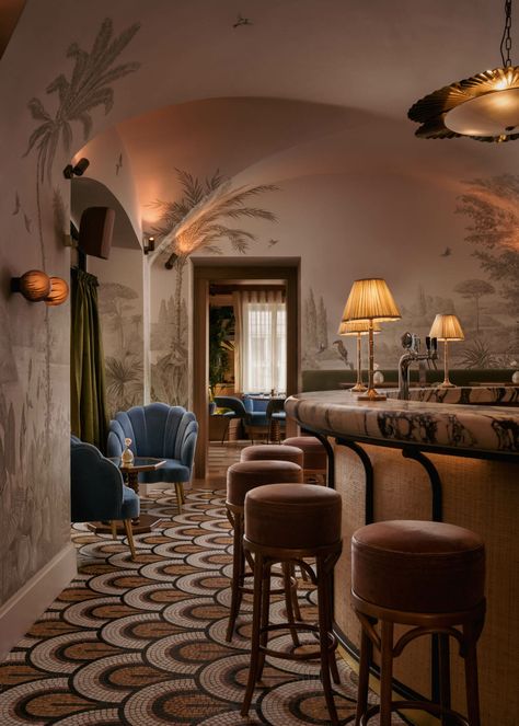 This Viennese Private Members Club is Redefining Hospitality Private Members Club, Fish Scale Tile, Members Club, Hospital Interior Design, Private Dining Room, Design Apartment, Private Club, Secret Rooms, Residential Interior Design