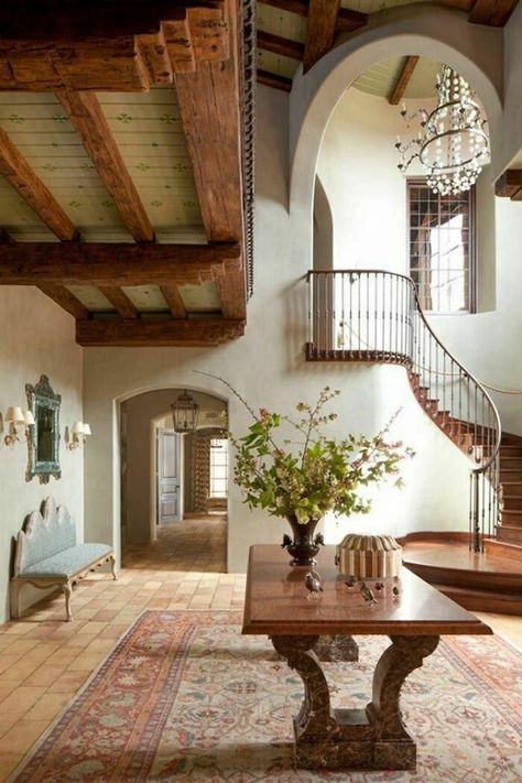 Luxury Door, Interior Design Per La Casa, Casas Coloniales, Spanish Style Homes, Mediterranean Decor, Spanish House, Hus Inspiration, Design Del Prodotto, Room Decorations