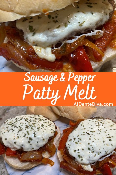 Using sausage patties and jarred tomato sauce in this recipe saved me so much time! Total game changer! #lunchideas #sausageandpeppers #easyrecipe Big Mac Sauce Recipe, Patty Melt Recipe, Easy To Make Recipes, Sausage Patties, Recipes For The Whole Family, Italian Sausage Recipes, Burger Seasoning, Patty Melt, Hot Sausage