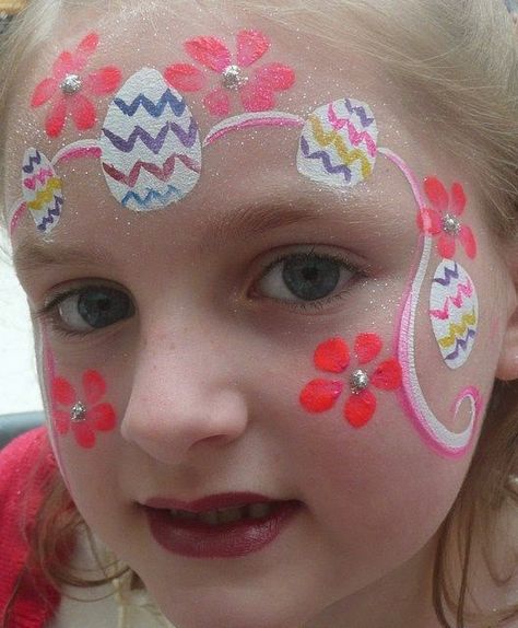 Easy Easter Face Painting, Easter Face Painting Ideas, Face Painting Easter, Easter Face Painting, Bunny Face Paint, Easter Face Paint, Face Painting Ideas For Kids, Face Painting Images, Kids Face Painting