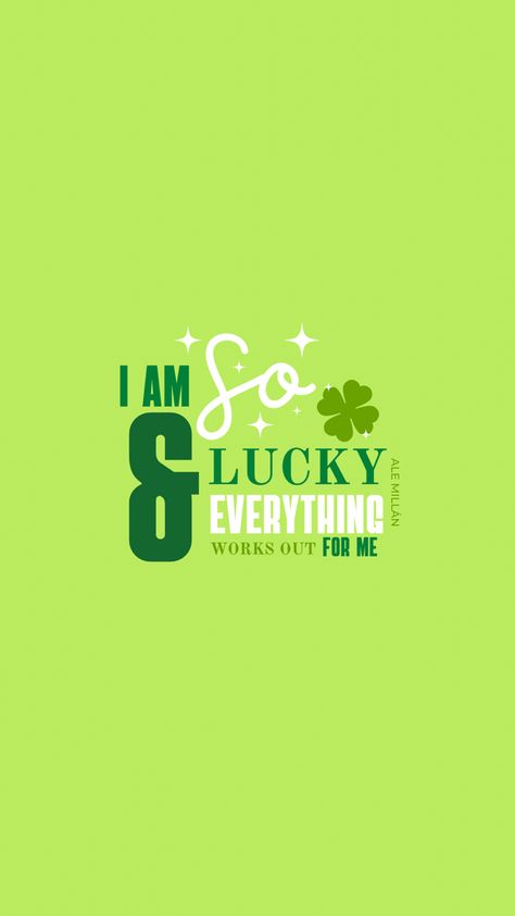 Manifestation lucky wallpaper Happy Go Lucky Wallpaper, Green Lucky Wallpaper, Lucky Wallpaper Iphone Wallpapers, Lucky Aesthetic Wallpaper, Lucky Wallpaper For Money, Lucky Wallpapers For Phone, Abundance Wallpaper, Ancient Wisdom Quotes, Clover Leaves