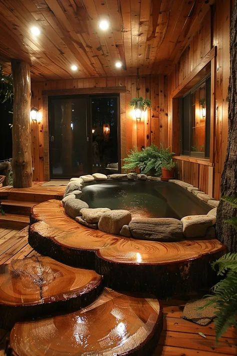 Cabin Bathtub, Mountain House Bathroom, Cabin Mansion, Wood Bathtub, Cabin Vibes, Wooden Bathtub, Log Home Designs, Bath Redo, Dream Life House