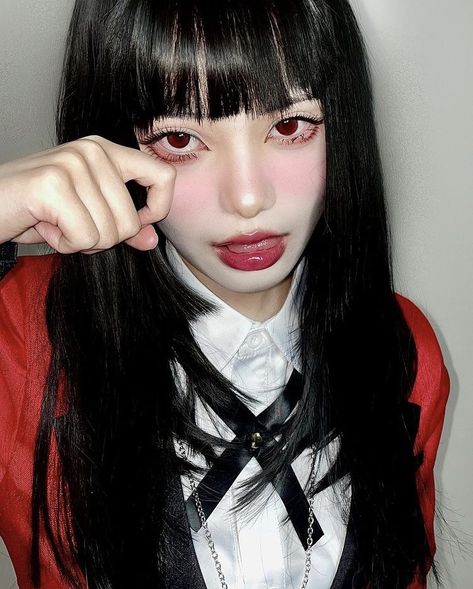 Ulzzang girls icons Yumeko Jabami Cosplay, Yumeko Cosplay, Movie Character Halloween Costumes, Kakegurui Cosplay, Character Halloween Costumes, Jabami Yumeko, Yumeko Jabami, Anime Princess, Cosplay Outfits