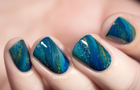 Peacock Nail Designs, Peacock Nail Art, Nail Art Bleu, Peacock Nails, Hollywood Nails, Fingernail Designs, Manicure Inspiration, Blue Nail Art, Green Nail