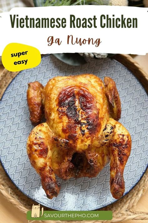 Vietnamese Roast Chicken (Gà Nướng) Vietnamese Recipes Chicken, Cornish Game Hen Recipes, Vietnamese Street Food, Cornish Hen, Cornish Game Hen, Game Hen, Vietnamese Cuisine, Rotisserie Chicken Recipes, Cozy Meals