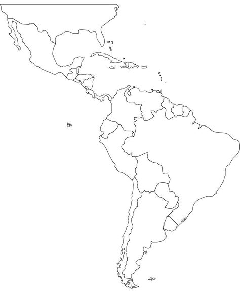 Spanish Speaking Countries Map Worksheet Pin by Cecilia Dominguez On Cecilia Mexico Map Illustration, Map Illustration Art, Spanish Speaking Countries Map, Latin America Map, America Outline, South Brazil, Map Quiz, Train Map, South America Map