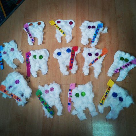 Tooth Craft, Dental Health Preschool Activities, Dentist Crafts, Dental Health Preschool Crafts, Dental Health Crafts, Kids Nutrition Education, Dental Health Week, Dental Health Preschool, Happy Tooth