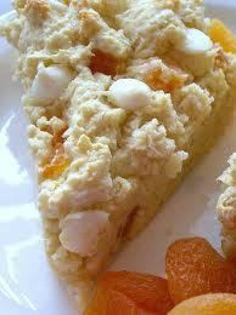 White Chocolate Apricot Scones #Fruit #Cream #nuts #holiday #Apricot #Brunch #craisins #justapinchrecipes White Chocolate Scones Recipe, Apricot Scones Recipe, Apricot Scones, Chocolate Scones Recipe, White Chocolate Scones, Chocolate Apricot, Bread For Breakfast, Blackberry Syrup, Apricot Recipes