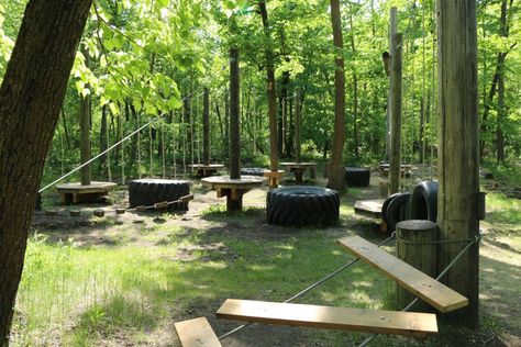 True North Youth Foundation- Camp Manitou - Low Ropes | High ... Low Ropes Course, Indoor Climbing Gym, Swinging Bridge, Climbing Walls, Design Engineer, Ropes Course, Indoor Climbing, Climbing Gym, Climbing Wall