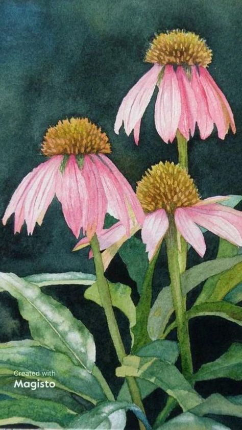 my life | Floral watercolor, Art painting, Watercolor art Hur Man Ritar Blommor, Watercolor Pictures, Watercolor Flower Art, Class Notes, Hur Man Målar, 수채화 그림, Watercolor Art Lessons, Watercolor Flowers Paintings, Watercolor Inspiration