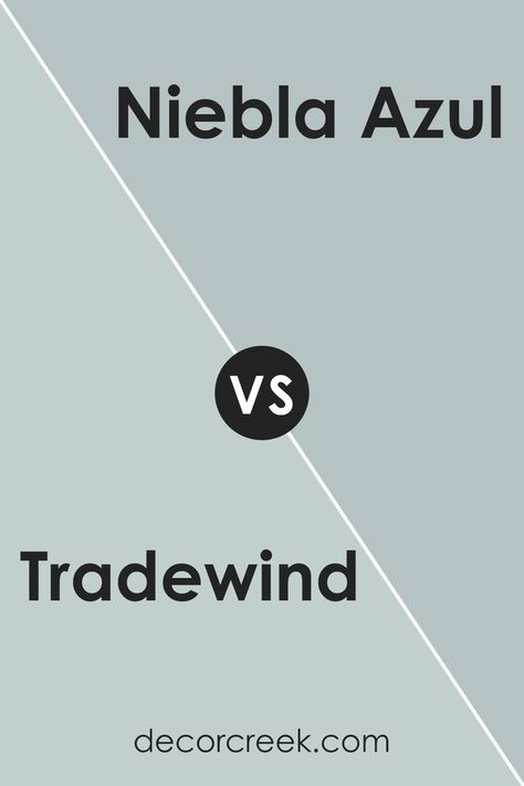 Tradewind SW 6218 by Sherwin Williams vs Niebla Azul SW 9137 by Sherwin Williams Sw Niebla Azul Paint, Sherwin Williams Niebla Azul, Saturated Blue, Trim Colors, House Redesign, Sherwin Williams Paint Colors, Paint Palette, Coordinating Colors, Sherwin Williams