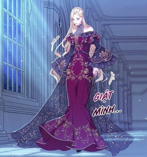 Manhwa Empress Dress, Manhwa Royal Outfit, Manwha Dresses Design, Manhwa Princess Dress, Manhwa Outfits, Manwha Dresses, Manhwa Dress, Manhwa Dresses, Fashion Design Drawing