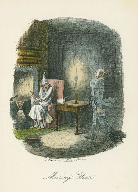 Ghost Of Christmas Present, Jacob Marley, Ebenezer Scrooge, Ghost Of Christmas Past, A Christmas Carol, Oliver Twist, Night Cap, Christmas Past, Charles Dickens