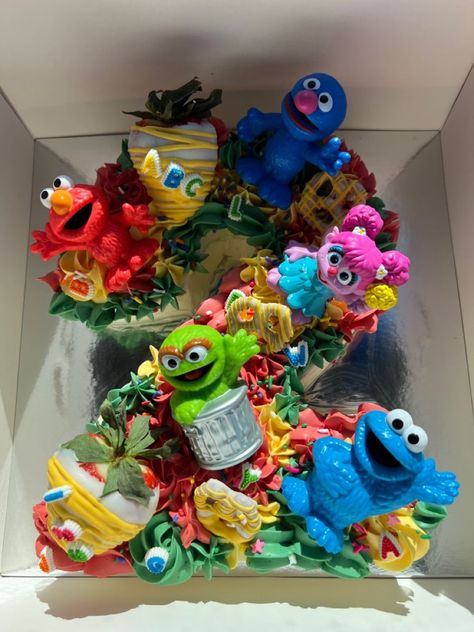 Sesame Street Number Cake, Elmo Number Cake, Elmo Themed Birthday Party, Elmo 1st Birthday, Tyler Birthday, Elmo Birthday Party Boy, Baby Elmo, Baby Birthday Party Theme, Candy Theme Birthday Party