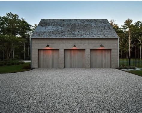 Garage Music Room, Garage Portico, Sorrento House, Cape Remodel, Garage Cottage, Big Pond, Farm Road, Toy Barn, Hamptons Coastal