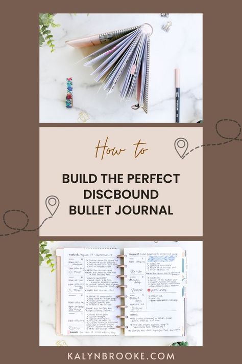 This is your complete guide to setting up a hyper-functional bullet journal for business and personal growth with a discbound notebook. I've also included a video showing how I set up my Discbound Bullet Journal with dividers and printable template pages. Bullet Journal For Business, Bullet Journal Binder, Bullet Journal Week, Journal Binder, Discbound Notebook, Discbound Planner, Bullet Journal Printables, Bullet Journal Notebook, Journal Printables