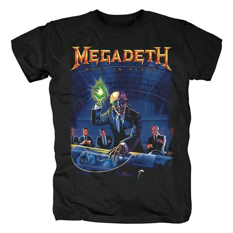 Greetings lads, take a look at new awesome stuff we have – T-shirts Rust In Peace, Shirt For Man, Rock Band Shirts, Dave Mustaine, Band Shirt, Ladies Tee Shirts, Band Shirts, In Peace, 20th Anniversary