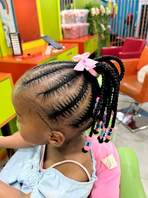 Needle Plaiting Hairstyles For Kids, Needle Cornrows For Kids, Needle Cornrows, Cornrows For Kids, Boutique Office, Twists Hairstyles, Kids Hairstyle, Bun Styles, Stitch Braids