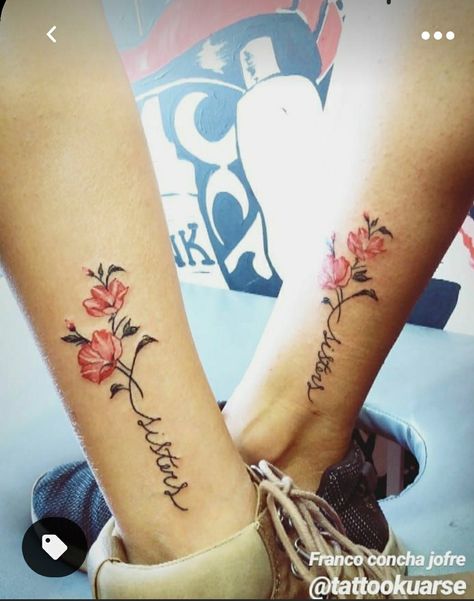 Tattoos For Brothers, Sibling Tattoo Ideas, Sister Symbol Tattoos, Matching Sibling Tattoos, Sister And Sister, Matching Tattoos For Siblings, Cousin Tattoos, Maching Tattoos, Sister Tattoo Designs