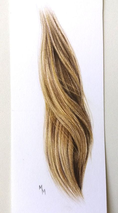 Hair Realistic Drawing, Free Hand Sketch, Practice Shading, Watercolour Hair, Realistic Hair Drawing, Drawing Model, Dark Blonde Hair Color, Drawing Realistic, Realistic Drawing