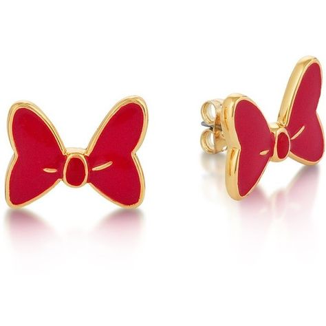 Disney Minnie Mouse Red Bow Studs (420 MXN) ❤ liked on Polyvore featuring jewelry, earrings, 14k jewelry, disney, disney earrings, bow stud earrings and red jewelry Earrings Disney, Minnie Mouse Red, Disney Earrings, 14k Gold Plated Jewelry, Disney Couture, Lilo Et Stitch, Minnie Mouse Bow, Titanium Earrings, Red Jewelry