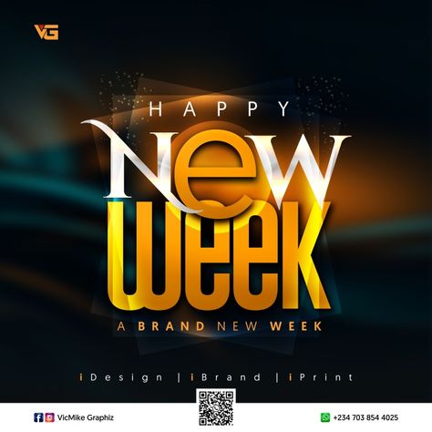 Weekend Design Graphic, Happy New Week Flyer Design, Happy New Month Design, Event Poster Design Inspiration, Mercy Of God, Goodness And Mercy, Monday Design, Cool Backgrounds For Iphone, Christian Graphic Design