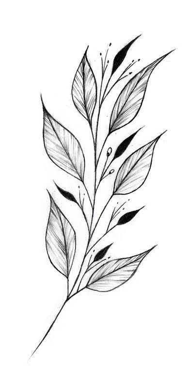 Floral Leaves Tattoo Design, Filler Leaves Tattoo, Leafs Drawings, Leaves Tattoo Design, Ramos Tattoo, Leaf Tattoo Design, Blatt Tattoos, Leaves Tattoo, Leaf Tattoo