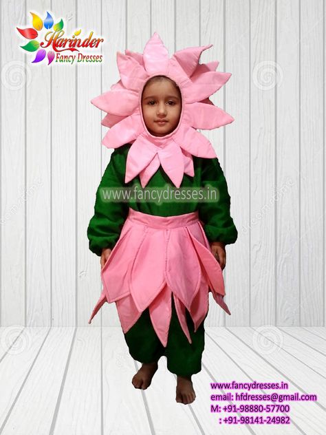 Lotus flower Dress Fancy Dress Ideas, Flower Costume, Dresses Fancy, Rent Dresses, Costume For Kids, Lotus Design, Flower Dress, Design Dress, Flower Images