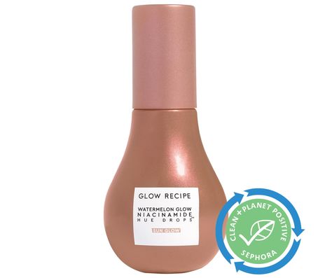 Check out this product at Sephora.com - Glow Recipe Watermelon Glow Niacinamide Hue Drops Sun Glow Serum - 1.35 oz / 40 mL Glow Recipe Hue Drops, Skincare Wishlist, Tinted Serum, Bronzing Drops, Burr Basket, Watermelon Glow, Curling Hair, Sephora Skin Care, Glow Recipe