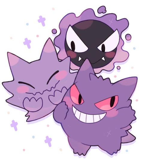 Haunter Pokemon, Ghost Type Pokemon, Gengar Pokemon, Ghost Pokemon, Ghost Type, Pokemon Stickers, Pokemon Tattoo, Cute Pokemon Pictures, Type Pokemon