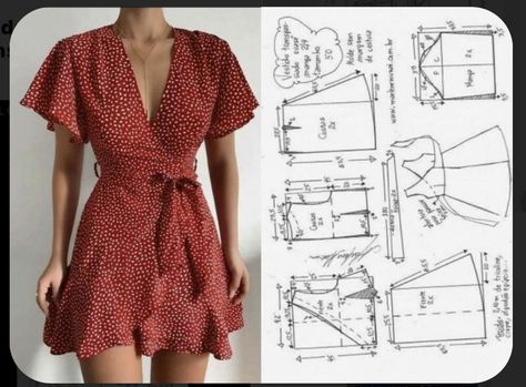 Dress Patterns Diy, Girls Dress Sewing Patterns, Sewing Projects Clothes, Sewing Clothes Women, Design Moda, Fashion Design Patterns, Diy Clothes Design, Diy Fashion Clothing, Dress Making Patterns