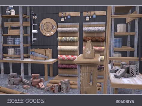 Sims 4 Skills, Lumber Rack, Sims 4 Decades Challenge, Sims 4 Clutter, Sims 4 Cc Furniture, Sims 4 Build, Artist House, Sims Community, Sims 4 Houses