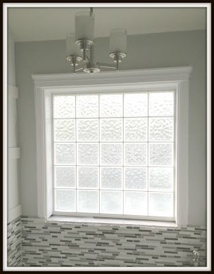 Who doesn't have one of these glass block windows in their bathroom....come on over to see how to dress it up and make it a gorgeous!!  This is a SUPER easy DIY project!! Bathroom Window Glass, Bathroom Window Privacy, Privacy Windows, Glass Blocks Wall, Basement Bathroom Remodeling, Window Blocks, Glass Block Windows, Bathroom Window Treatments, Bathroom Window