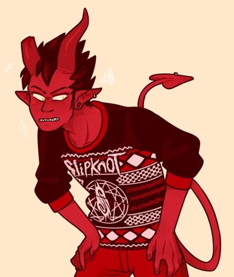 Damian Lavey, Damien Lavey, Devil Design, Demon Boy, Monster Prom, Anime Demon Boy, Incubus, Pop Culture References, Anime Oc