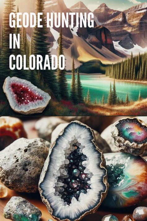 colorado geodes Geode Hunting, Rock Hounding Utah, Pagosa Springs Colorado, Gem Hunt, Geode Rocks, Road Trip Places, Rock Hunting, Colorado Travel, Rock Hounding